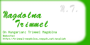 magdolna trimmel business card